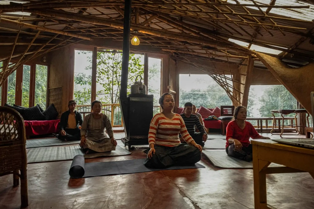 Yoga Sessions With Our Waste-Management Team at Tieedi